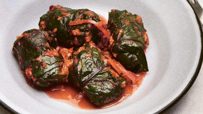 Olia's Beetroot Leaf Rolls